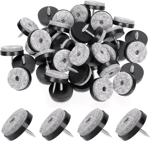 40pcs black screw filz - 40pcs,