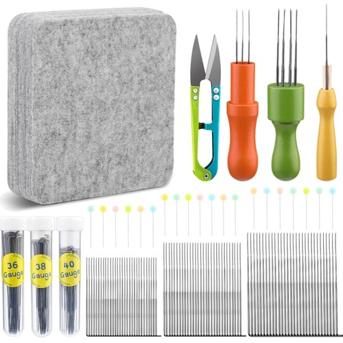 Filzknoten set filznadeln - filzknoten,