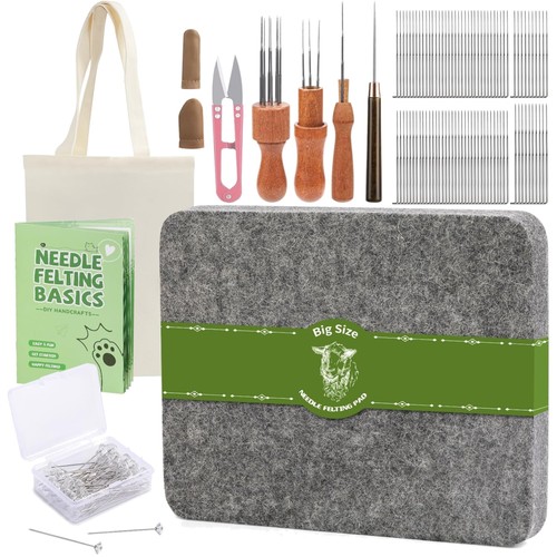 Filz nadeln set holzgriff - nadeln,