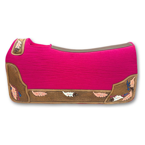Westernpad wollfilz pink - pink,